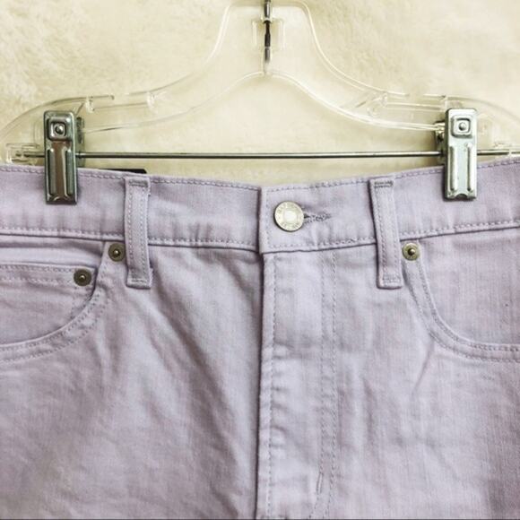 GAP Light Lavender High Rise 3" Denim Shorts - Picture 5 of 8